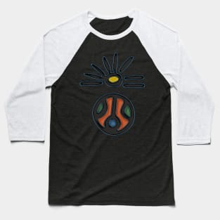 Taino Sun Symbol Baseball T-Shirt